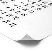 Poster Créez votre propre calendrier personnalisé 2019 Po (Coin)