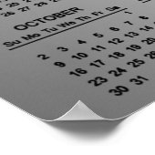 Poster Créez votre propre calendrier promotionnel d'entre (Coin)