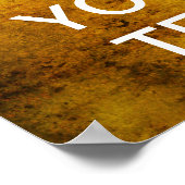 Poster Créez Votre Propre Calme Et Continuez ! (or grunge (Coin)