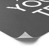 Poster Créez votre propre calme et votre texte (Coin)