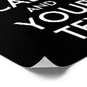 Poster Créez votre propre calme et votre texte (Coin)