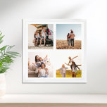 Poster Créez votre propre Carré de collection de photos 4<br><div class="desc">Créez votre propre affiche photo-collage personnalisée avec 4 de vos photos préférées.</div>