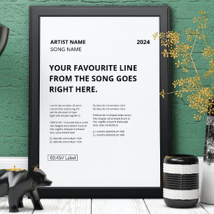 Poster Créez votre propre chanson personnalisée