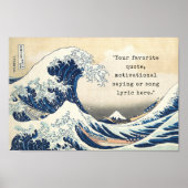 Poster Créez Votre Propre Citation de la Grande Vague (Devant)