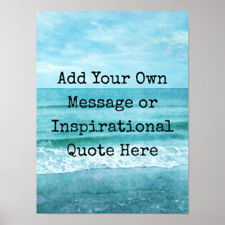 Poster Créez Votre Propre Citation Inspirante Motivationn