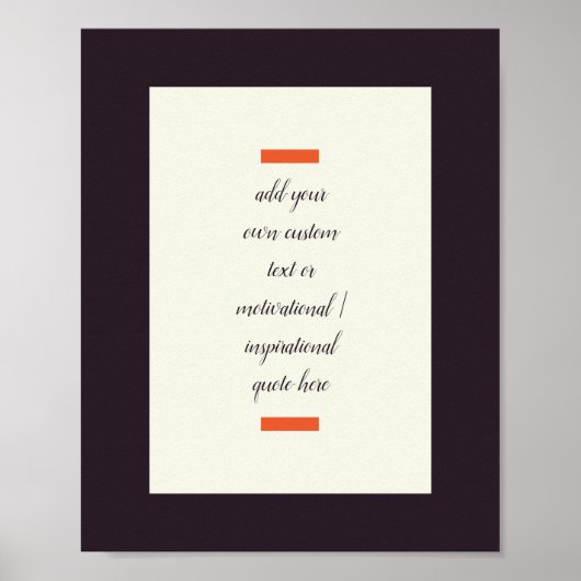 Poster Créez Votre Propre Citation Motivationnelle / Insp (Devant)