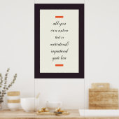 Poster Créez Votre Propre Citation Motivationnelle / Insp (Cuisine)