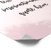 Poster Créez Votre Propre Citation Motivationnelle Pastel (Coin)