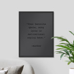 Poster Créez votre propre citation noire Matte<br><div class="desc">Créez votre propre devis d'illustration murale personnalisée. Caractéristiques typographie minimaliste de machine à écrire en noir mat.</div>