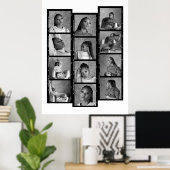 Poster Créez Votre Propre Collage De 12 Photos D'annivers (Bureau à domicile)