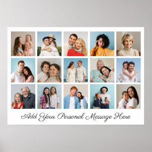 Poster Créez Votre Propre Collage De 15 Photo Ajouter Un 