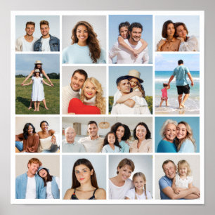 Poster Créez votre propre collage de 15 photos