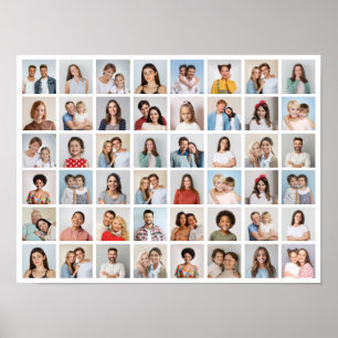 Poster Créez votre propre collage de 48 photos