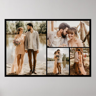 Poster Créez votre propre collage de 4 photos