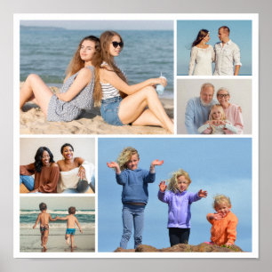 Poster Créez votre propre collage de 6 photos