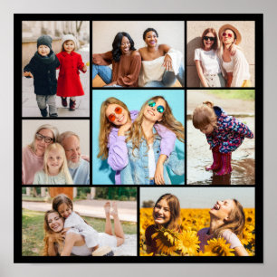 Poster Créez votre propre collage de 8 photos