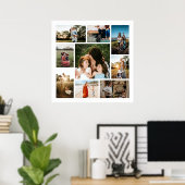 Poster Créez votre propre collage de 9 photos (Bureau à domicile)