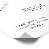 Poster Créez votre propre collection de devis personnalis (Coin)