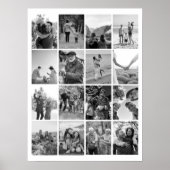 Poster Créez votre propre collection de photos en noir et (Devant)