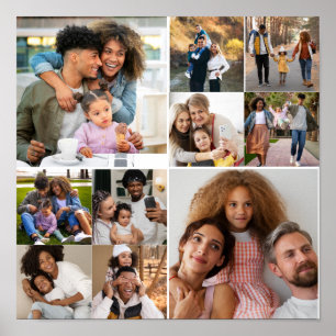 Poster Créez votre propre collection photo de 10 personne