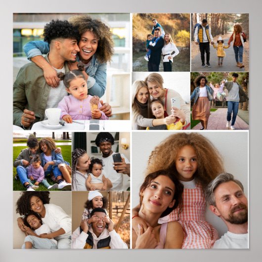 Poster Créez votre propre collection photo de 10 personne (Devant)