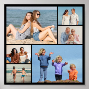 Poster Créez votre propre collection photo de 6 personnes