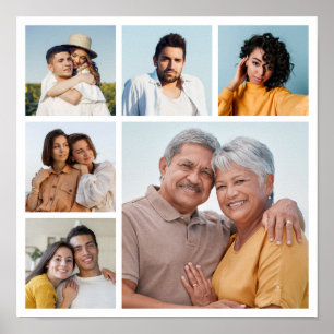 Poster Créez votre propre collection photo de 6 personnes