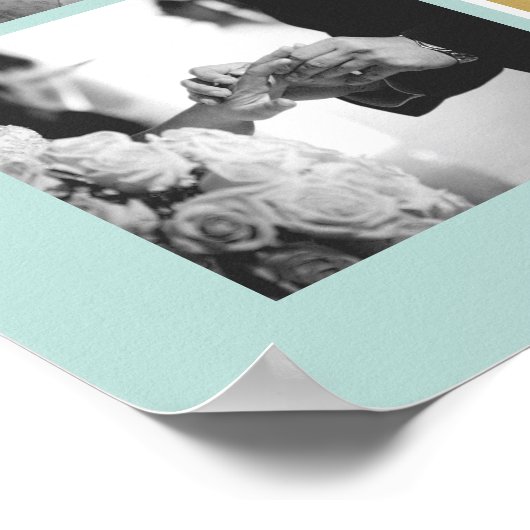 Poster Créez votre propre collection photo Mariage Monogr (Coin)