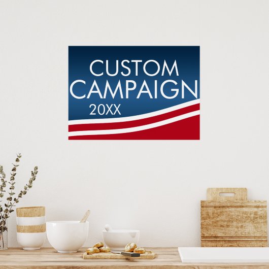 Poster Créez votre propre conception d'élection (Cuisine)