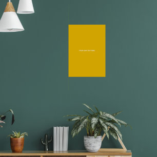 Poster Créez Votre Propre Conception Personnalisée Jaune