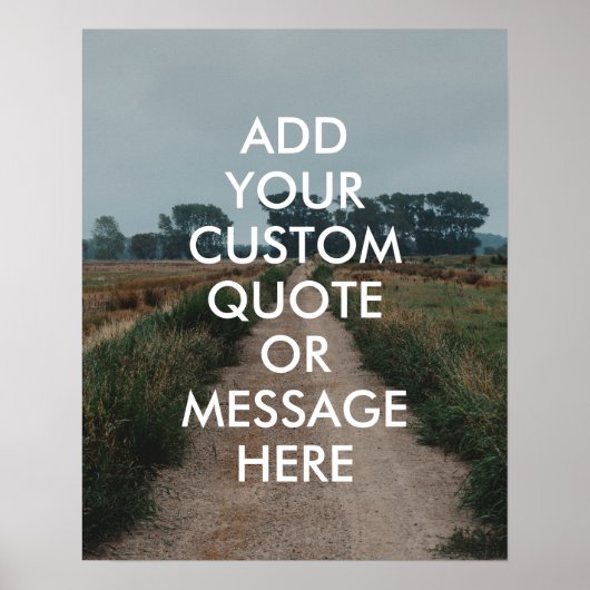 Poster Créez votre propre devis (Devant)