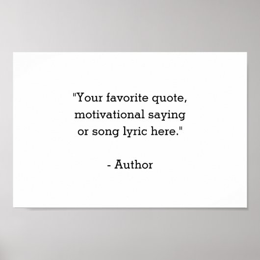 Poster Créez votre propre devis (Devant)