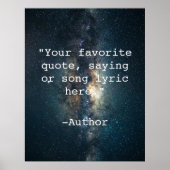 Poster Créez votre propre devis (Devant)