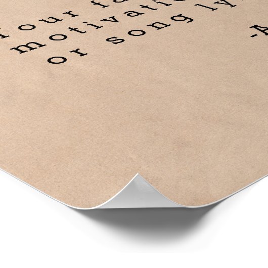 Poster Créez votre propre devis (Coin)