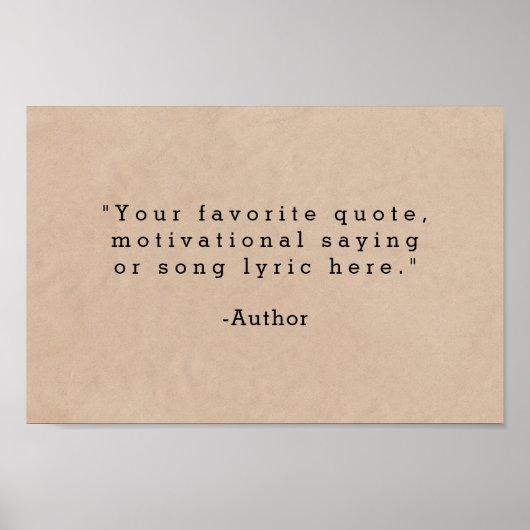 Poster Créez votre propre devis (Devant)