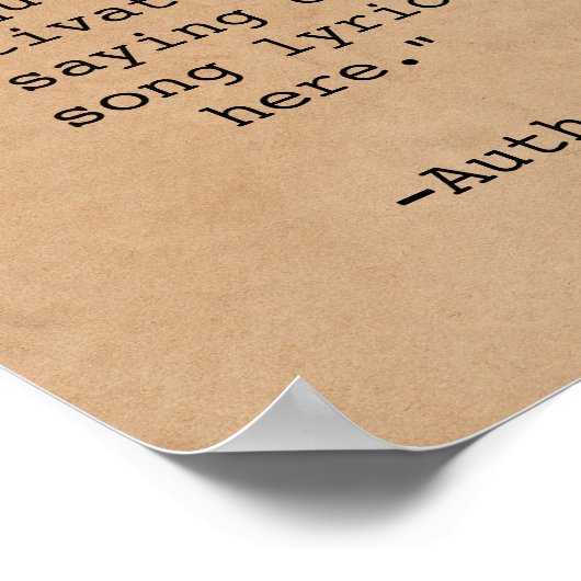 Poster Créez votre propre devis (Coin)