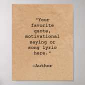 Poster Créez votre propre devis (Devant)