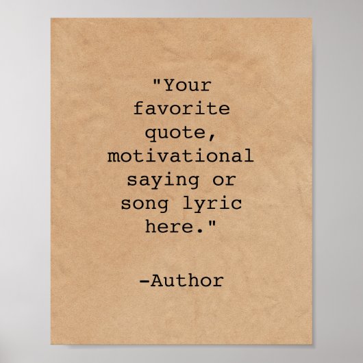 Poster Créez votre propre devis (Devant)