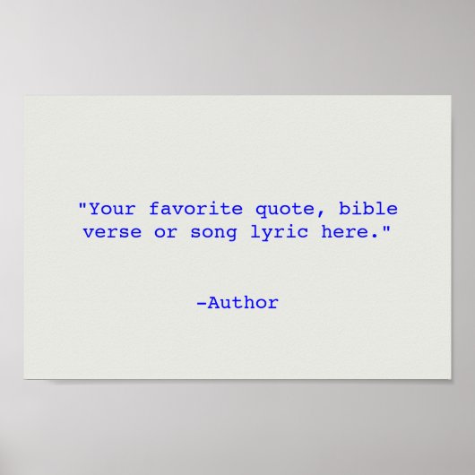 Poster Créez votre propre devis (Devant)