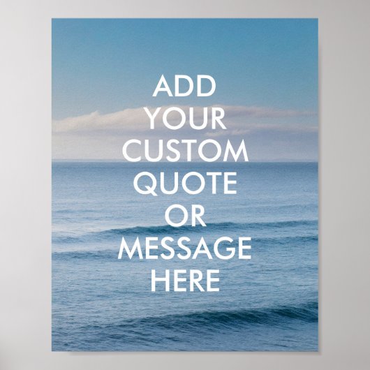 Poster Créez votre propre devis (Devant)