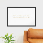 Poster Créez votre propre devis<br><div class="desc">Créez votre propre devis personnalisé poster art mur. Caractéristiques typographie minimaliste en couleur or sur arrière - plan blanc.</div>