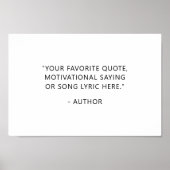 Poster Créez votre propre devis (Devant)