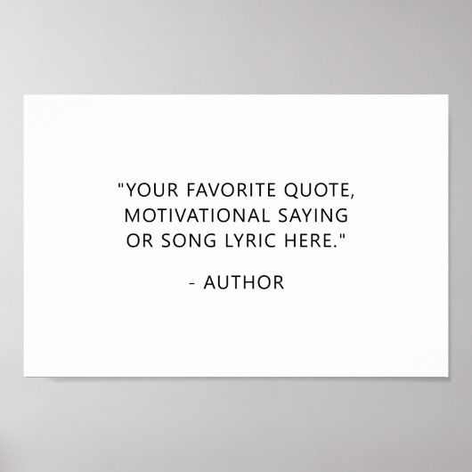 Poster Créez votre propre devis (Devant)