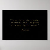 Poster Créez votre propre devis (Devant)