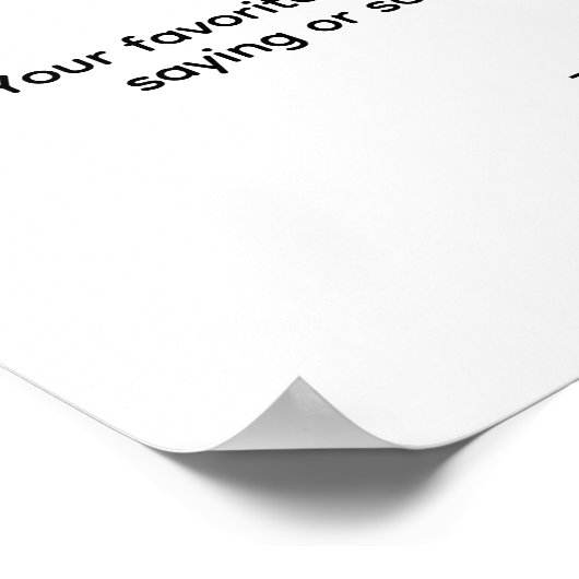 Poster Créez votre propre devis (Coin)