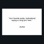 Poster Créez votre propre devis<br><div class="desc">Créez votre propre devis d'art mural personnalisé. Caractéristiques de typographie minimaliste.</div>