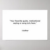 Poster Créez votre propre devis (Devant)