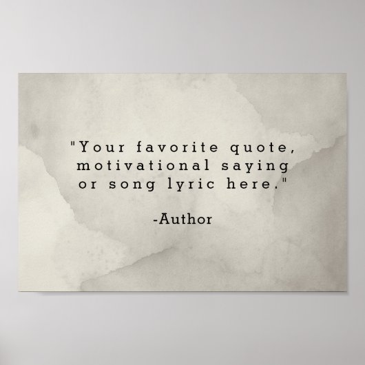 Poster Créez votre propre devis (Devant)