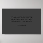 Poster Créez votre propre devis (Devant)