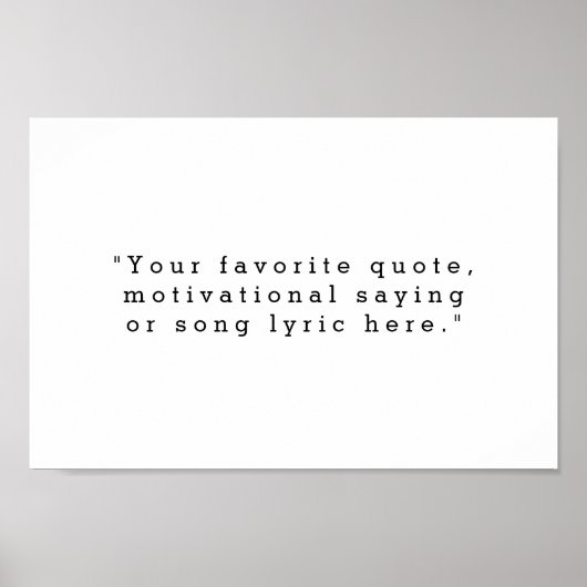 Poster Créez votre propre devis (Devant)